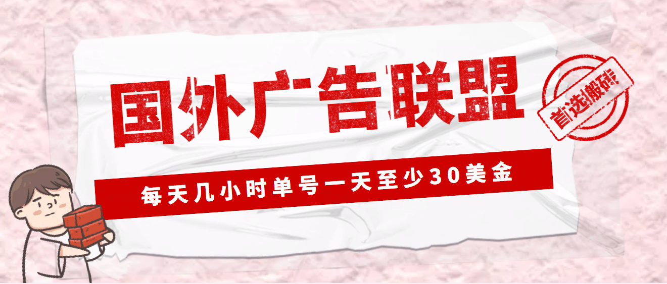 外面收费1980最新国外LEAD广告联盟搬砖项目，单号一天至少30美元(详细教程)-云创网阁