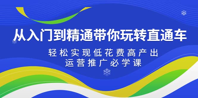 从入门到精通带你玩转直通车：轻松实现低花费高产出，35节运营推广必学课-云创网阁