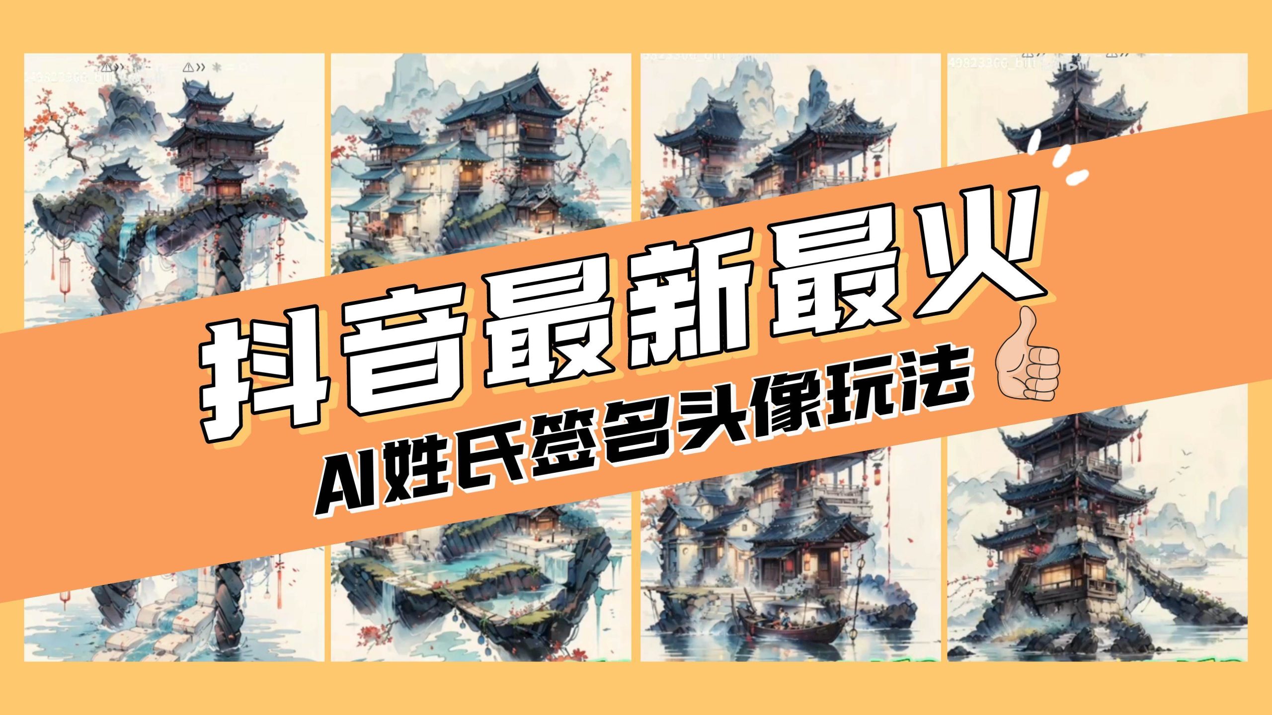 AI姓氏签名头像定制，简单易操作，日入200-500+-云创网阁