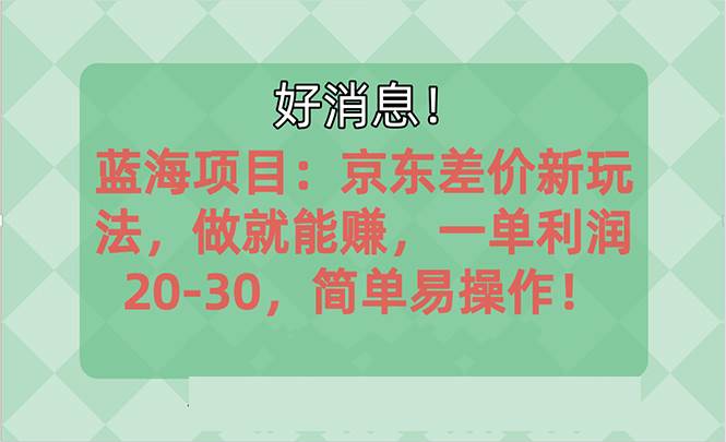 越早知道越能赚到钱的蓝海项目：京东大平台操作，一单利润20-30，简单…-云创网阁